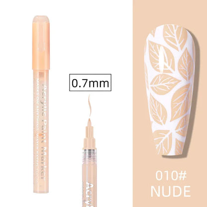 STYLO GRAFFITI NAIL ART NUDE