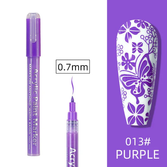 STYLO GRAFFITI NAIL ART VIOLET