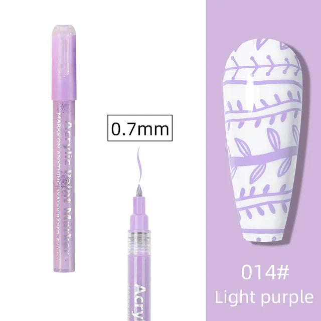 STYLO GRAFFITI NAIL ART LILAS