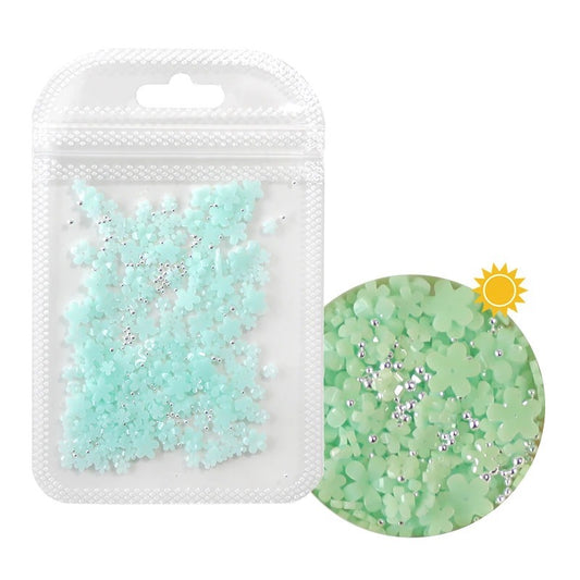 PHOTOSENSITIVE NAIL ART FLOWERS - JADE