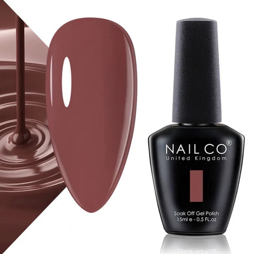 Vernis en Gel Semi pour Faux Ongles ou Ongles Naturels Cacao Velours