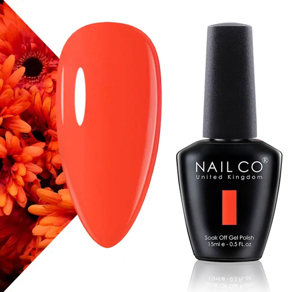 Vernis à Ongles en Gel Semi Permanent Orange Geranium