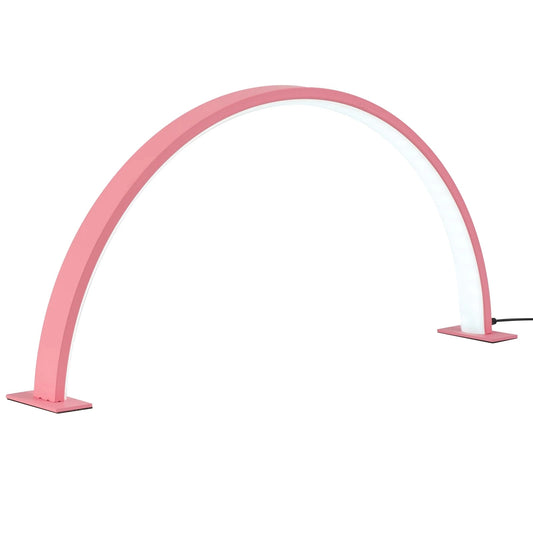 LÁMPARA DE ARCO CIRCULAR PARA MANICURA ROSA