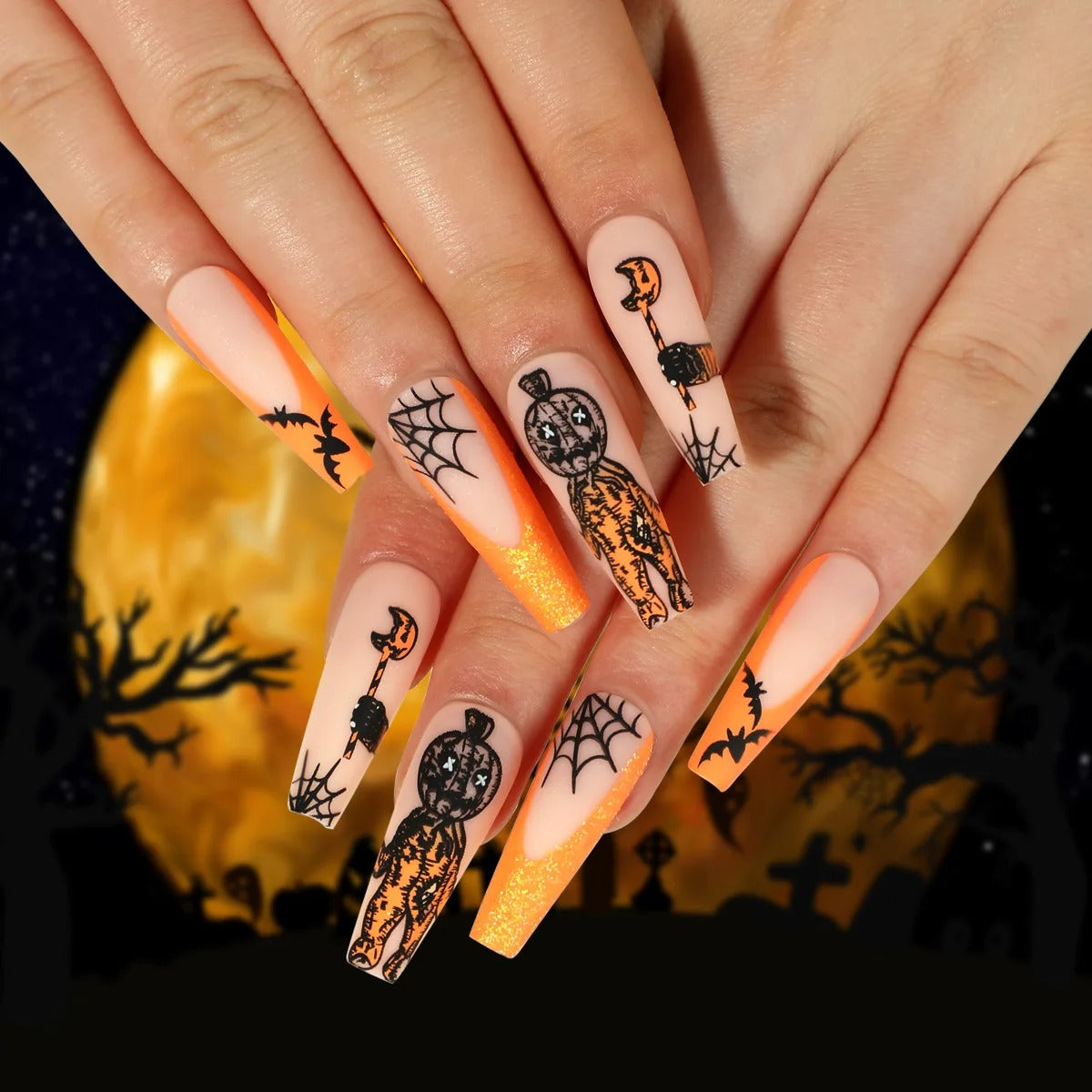 Press On Nails Halloween - Poupée Voodoo