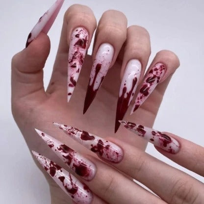 Press On Nails Halloween - Noche de los Esqueletos