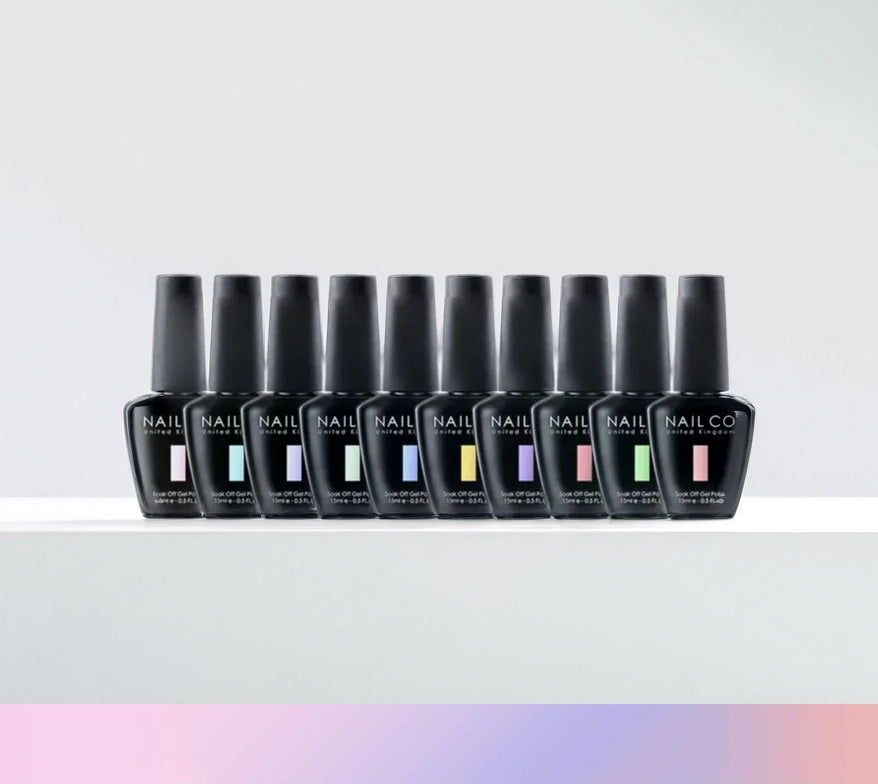 LOT DE VERNIS GEL SEMI PERMANENT PASTEL