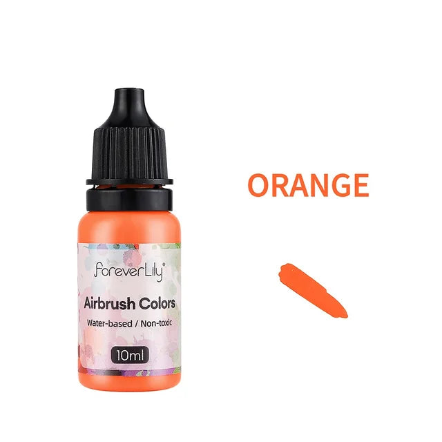 PEINTURE AEROGRAPHE NAIL ART ORANGE