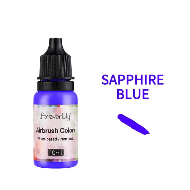 PEINTURE AEROGRAPHE NAIL ART BLEU SAPHIR