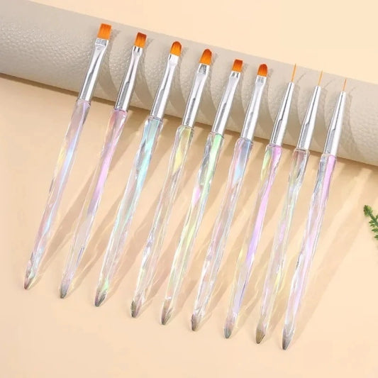 SET OF 9 NAIL ART BRUSHES