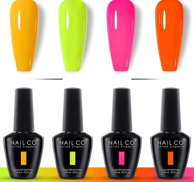 NEON GLOW GEL POLISH SET