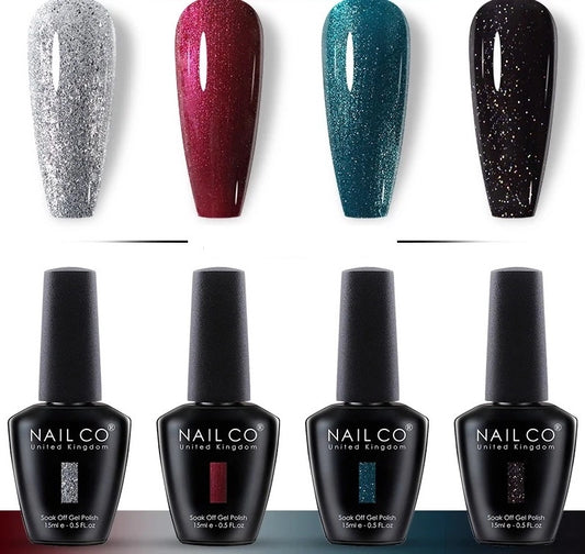 SEMI-PERMANENT VARNISH PACK GLAMOROUS SPARKLING